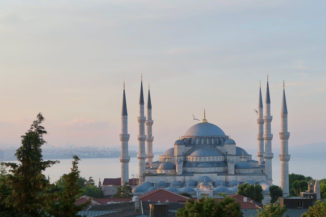 Sultanahmet skyline in soft morning light